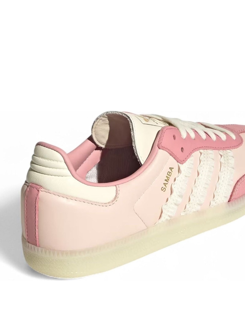 adidas Originals Samba OG W Ruffle Stripes Pack Pink Women Casual JR8830 Size 9 - Picture 3 of 6
